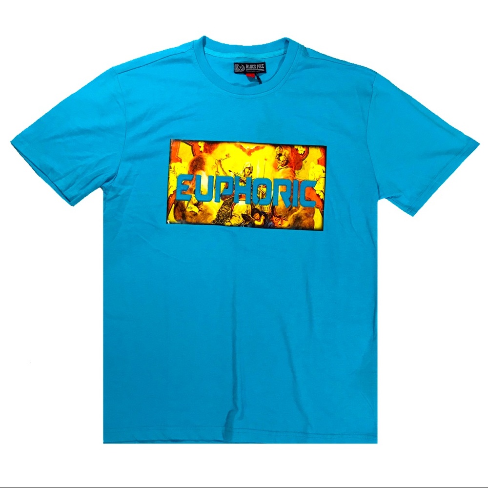 Men’s Aqua “Euphoric” T-Shirt. Size XL.